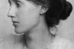 photograph of Virginia Woolf in profile
