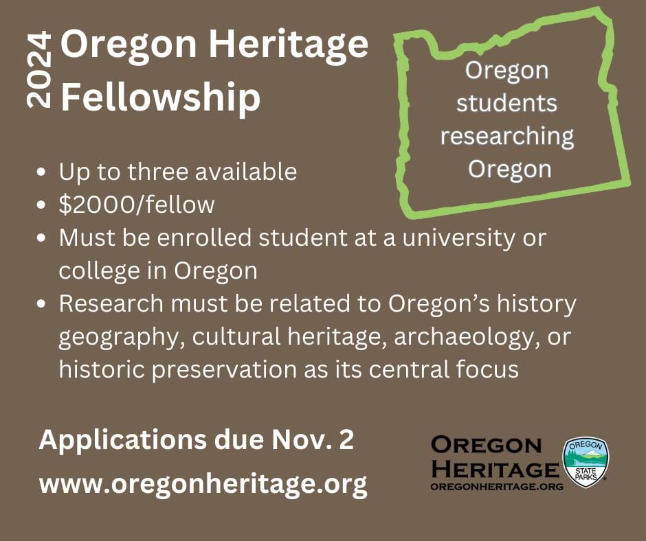 2024 Oregon Heritage Fellowship